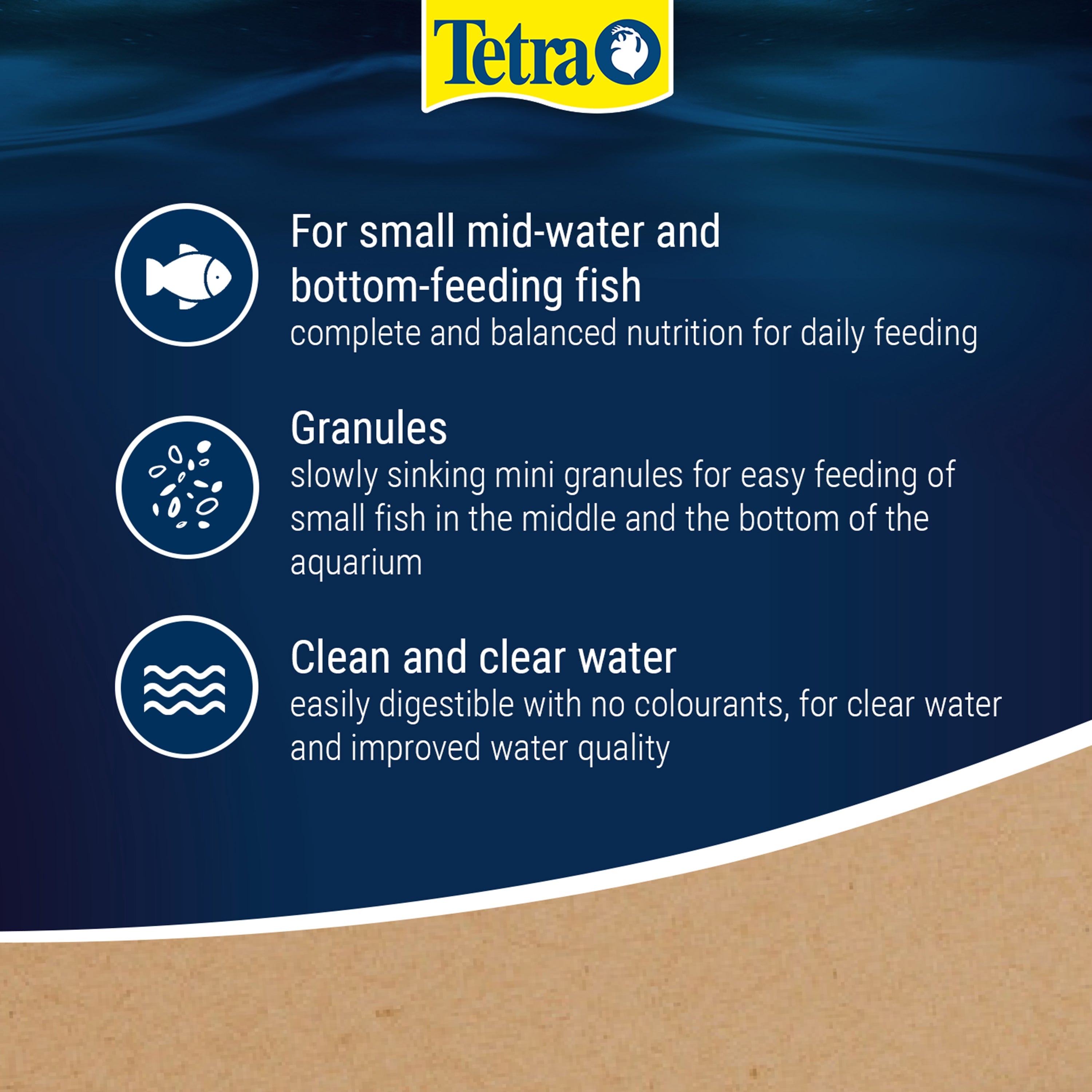 Tetra Prima 45g Sinking Mini Granules Tropical Fish Food