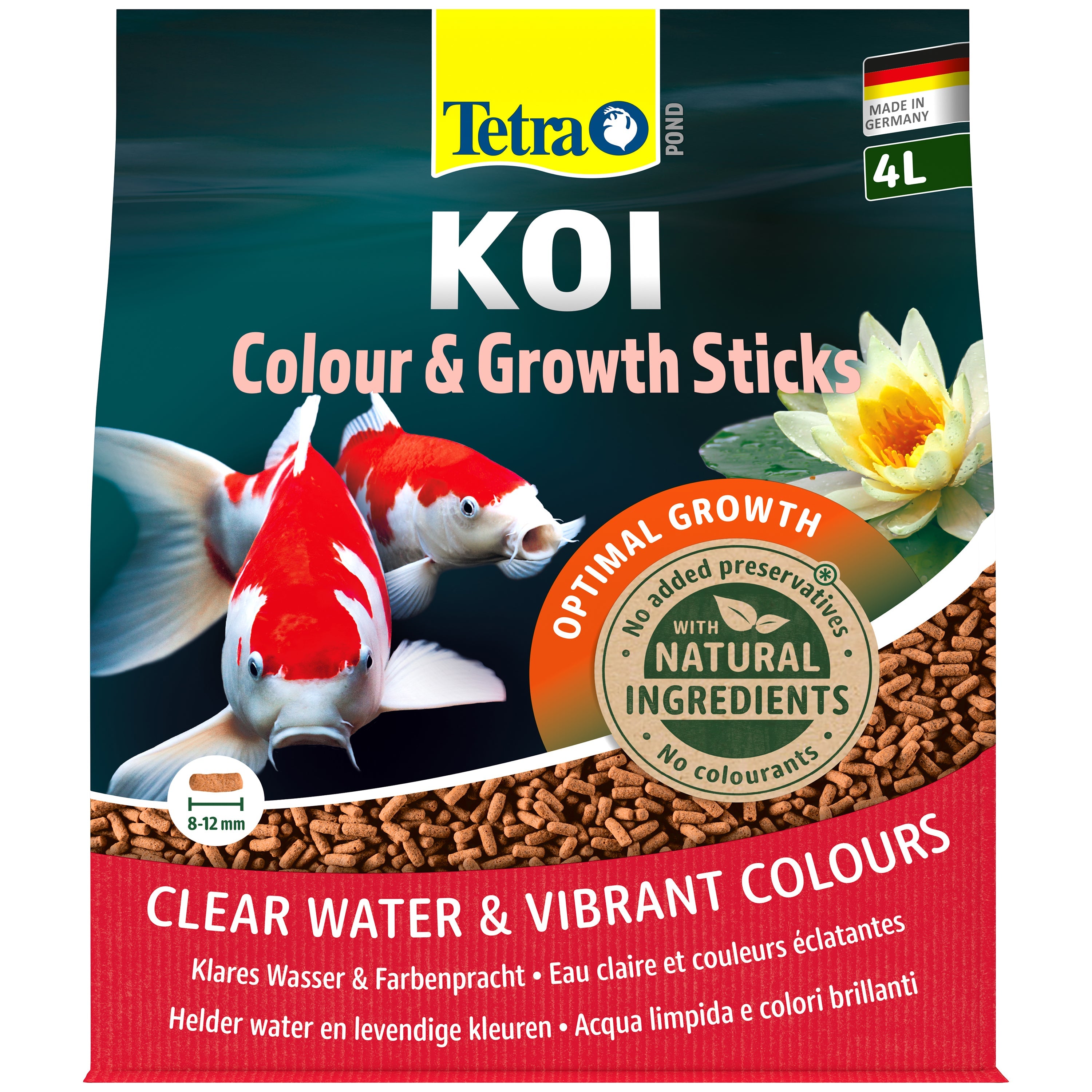 Tetra Pond Koi Colour&Growth Sticks - Fish Food For Pond Fish 7L