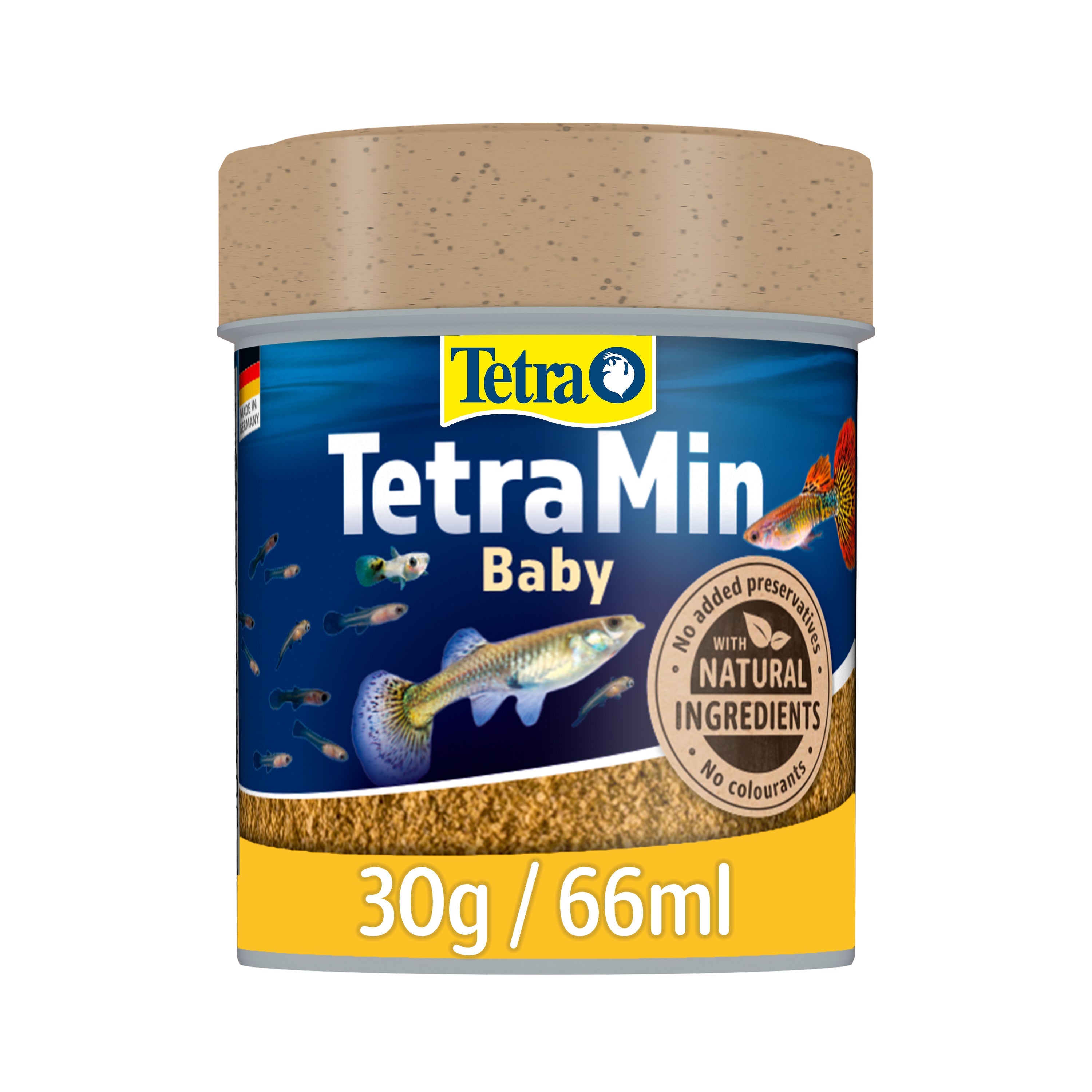 TetraMin Baby - Powder Fish Food For Tropical Herbivore Fish 66ml / 30g (767683)