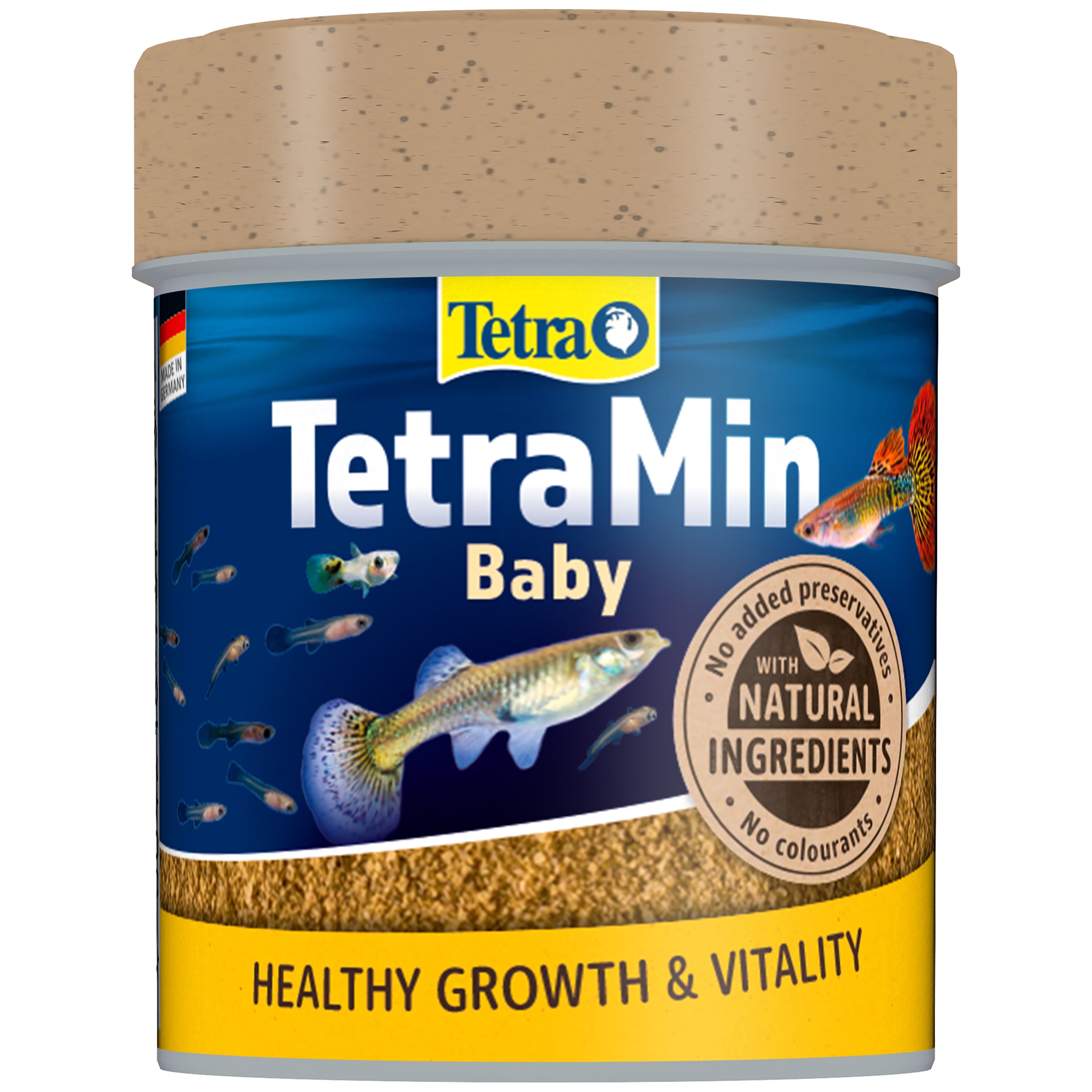 TetraMin Baby - Powder Fish Food For Tropical Herbivore Fish 66ml / 30g (767683)