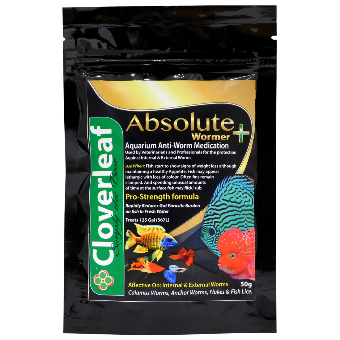 Cloverleaf Absolute Wormer+ Aquarium 50g