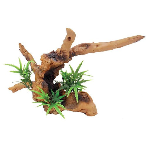 Driftwood with Plant 20 x 9 x 14cm