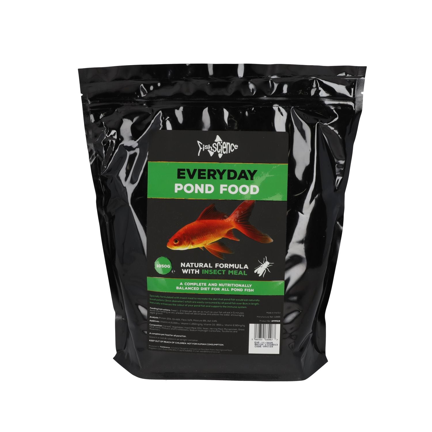 FishScience Everyday Pond Fish Food 1050g