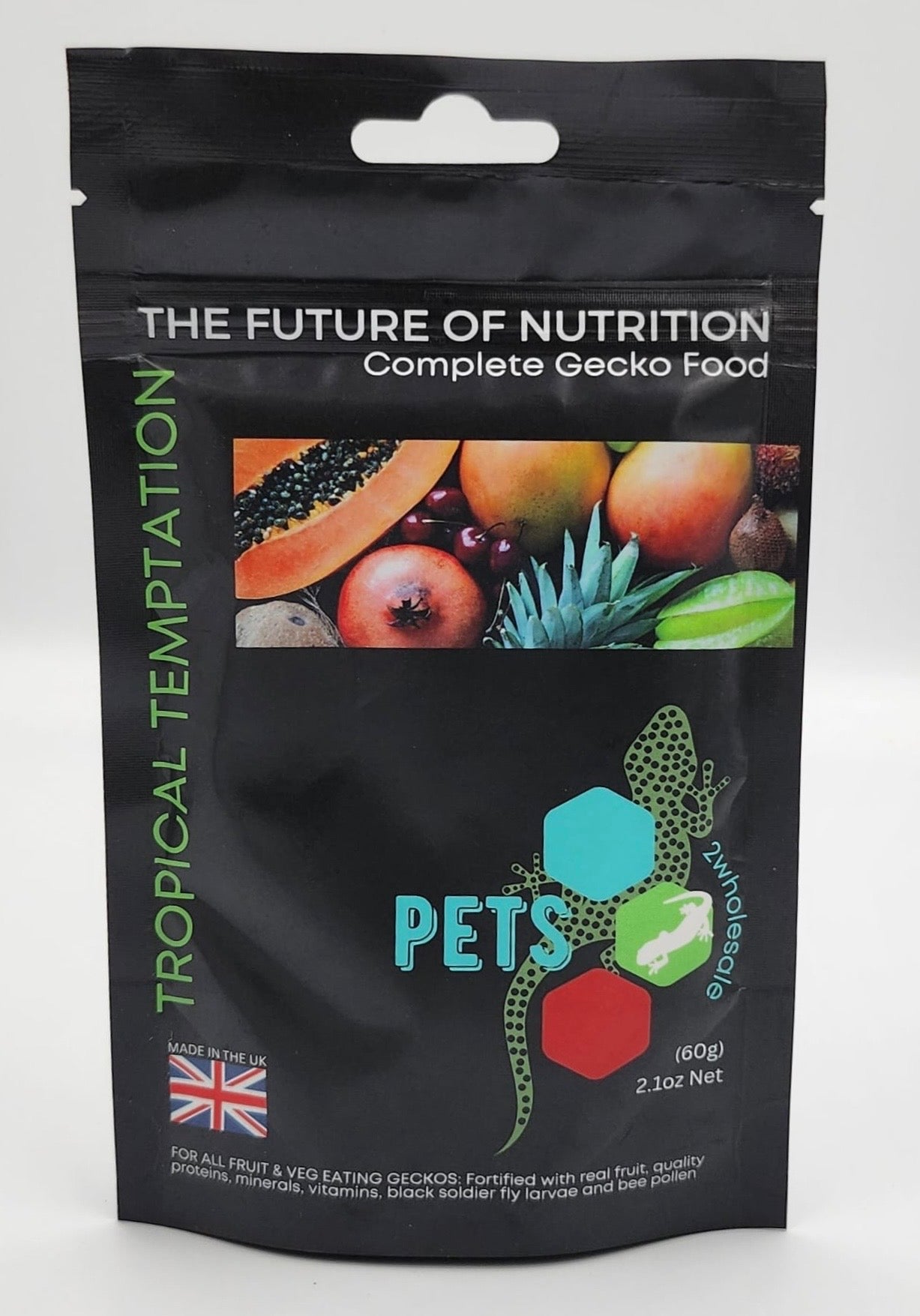 Gecko Diet- Tropical Temptation 60g - Aqua Group