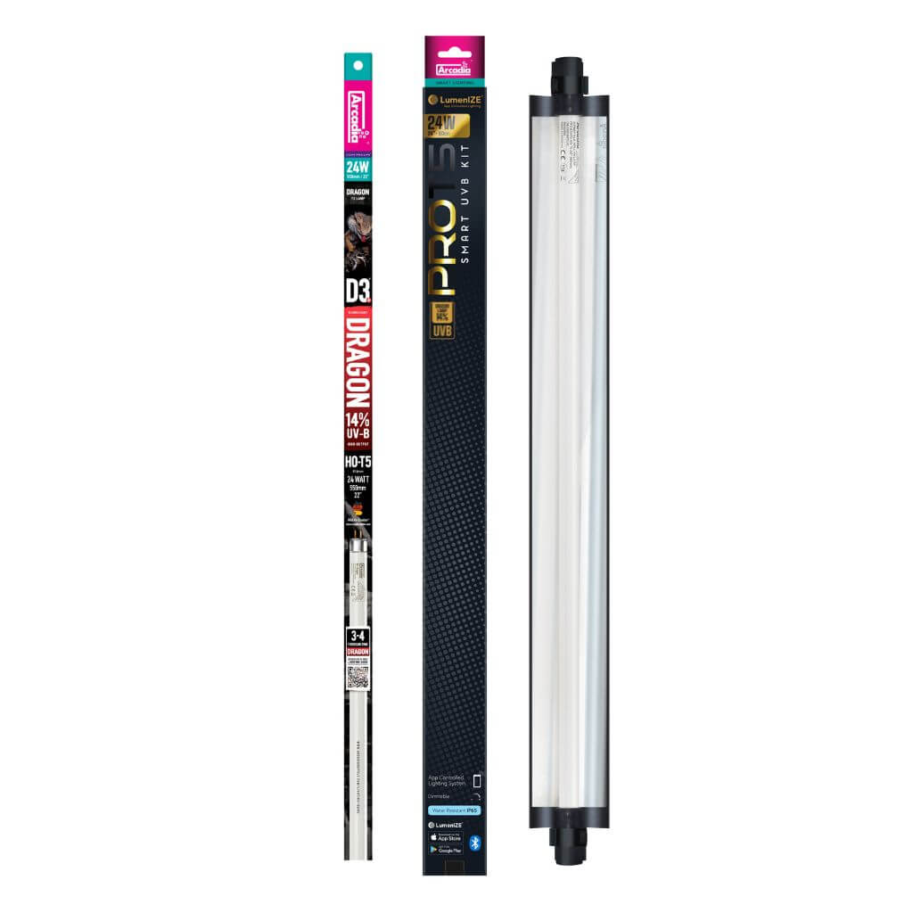 LumenIZE Pro T5 UVB Kit, D3+ Dragon, 14% UV-B,