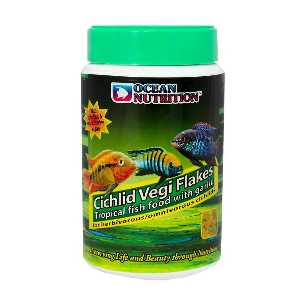 Ocean Nutrition Cichlid Vegi Flakes 71g (With Garlic)