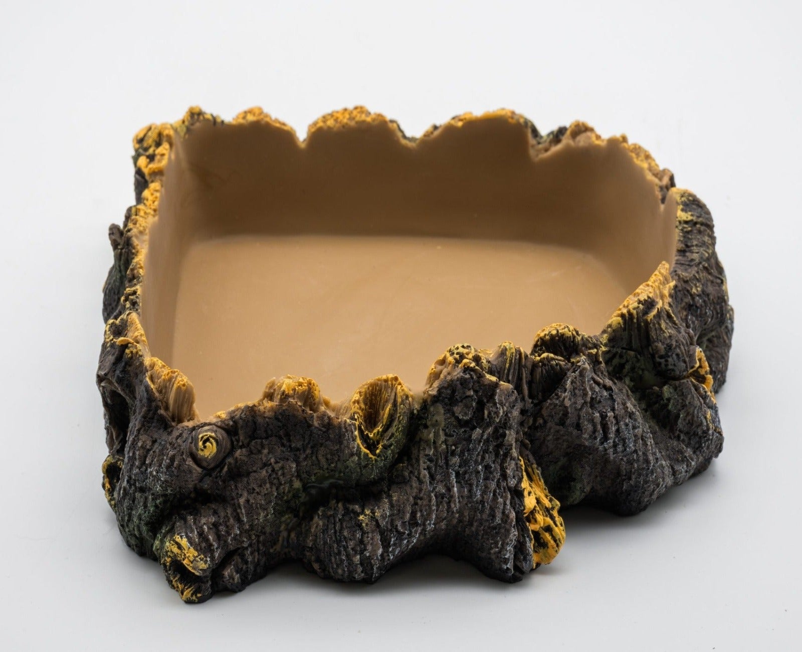 Rustic Bark Corner Dish 20.5x20x4.5cm