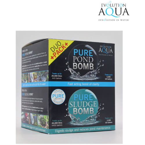 Evolution Aqua PURE Sludge Bomb + PURE Pond Bomb DUO PACK