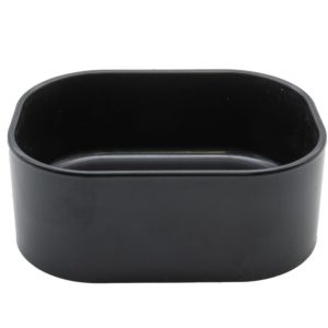 White Python Water Bowl Black Medium