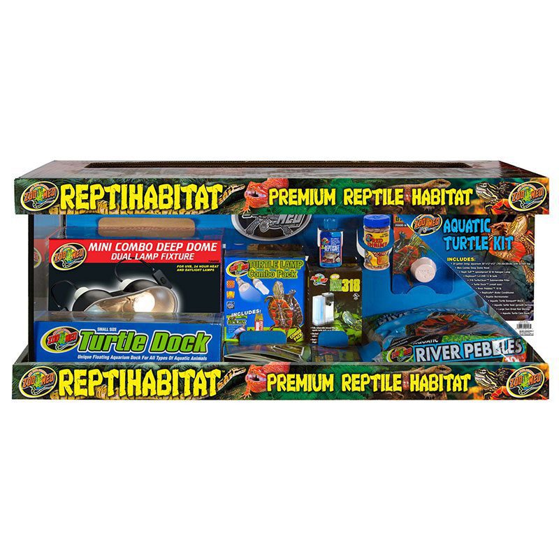 Zoo-Med ReptiHabitat Aquatic Turtle Kit
