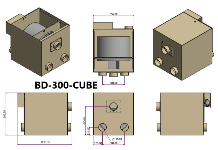 Burtons BD300 Cube Drum Filter with UV