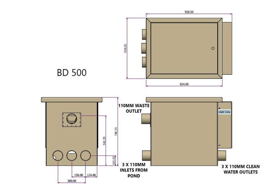 Burtons BD500 Drum Filter