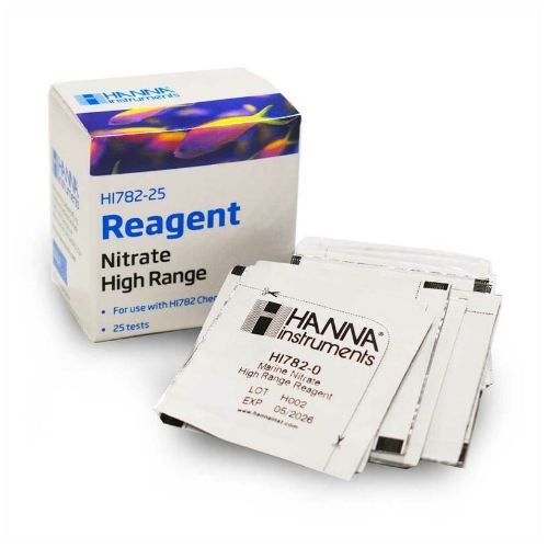 Hanna Marine Nitrate HR handheld Colorimeter Reagents (HI782-25)