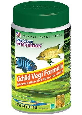Ocean Nutrition.Cichlid Vegi Flake Freshwater Fish 156g (1025640)