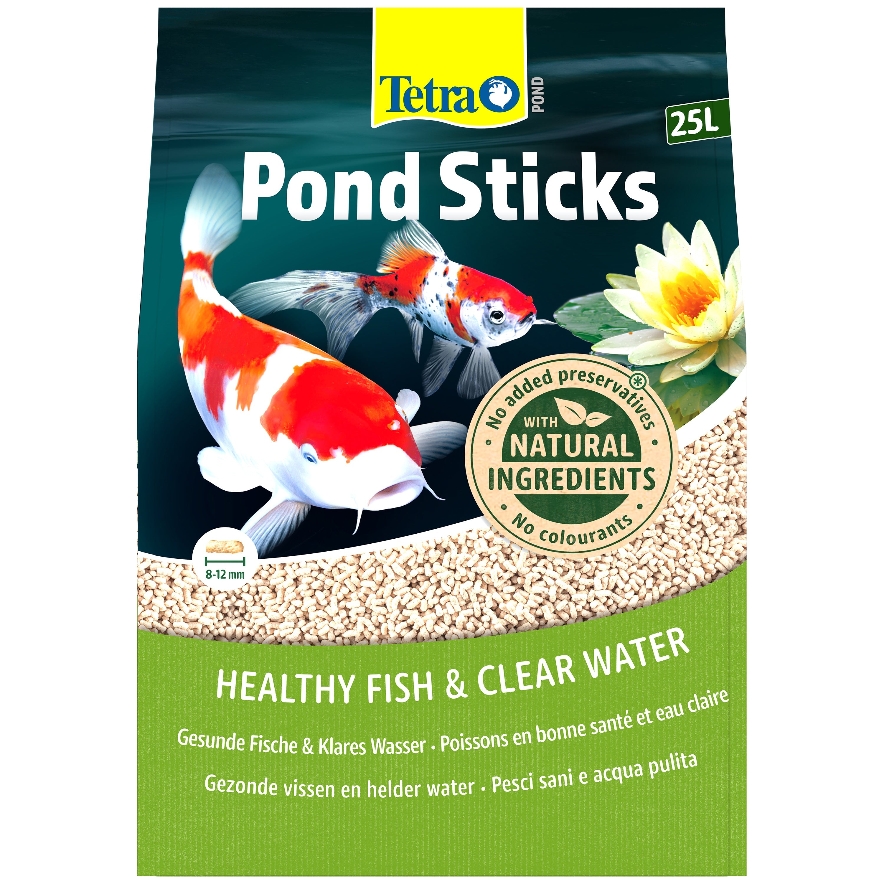 Tetra Pond Floating Food Sticks For All Pond Fish (1L, 4L, 7L, 25L)