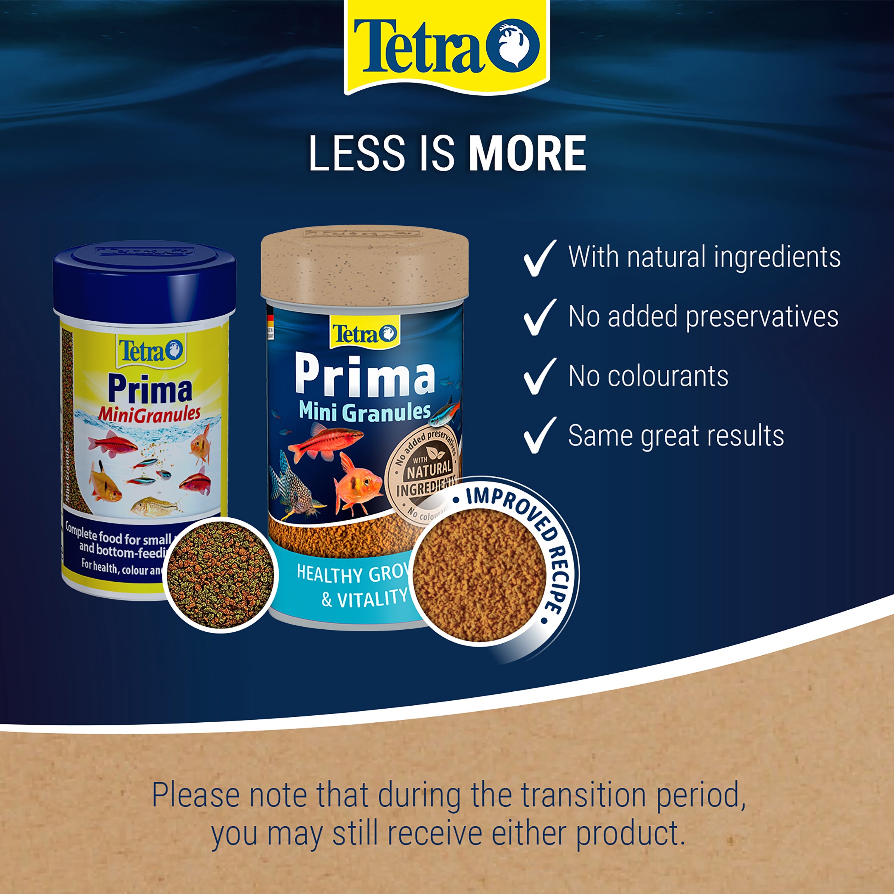 Tetra Prima 45g Sinking Mini Granules Tropical Fish Food