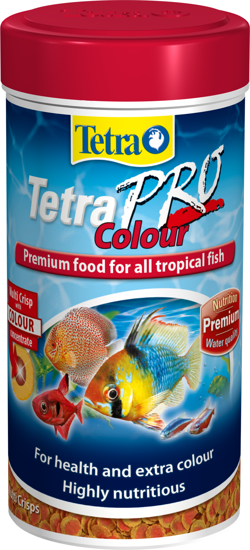 TetraPro Colour - Multi-Crisps Fish Food For Tropical Fish 500ml/110g
