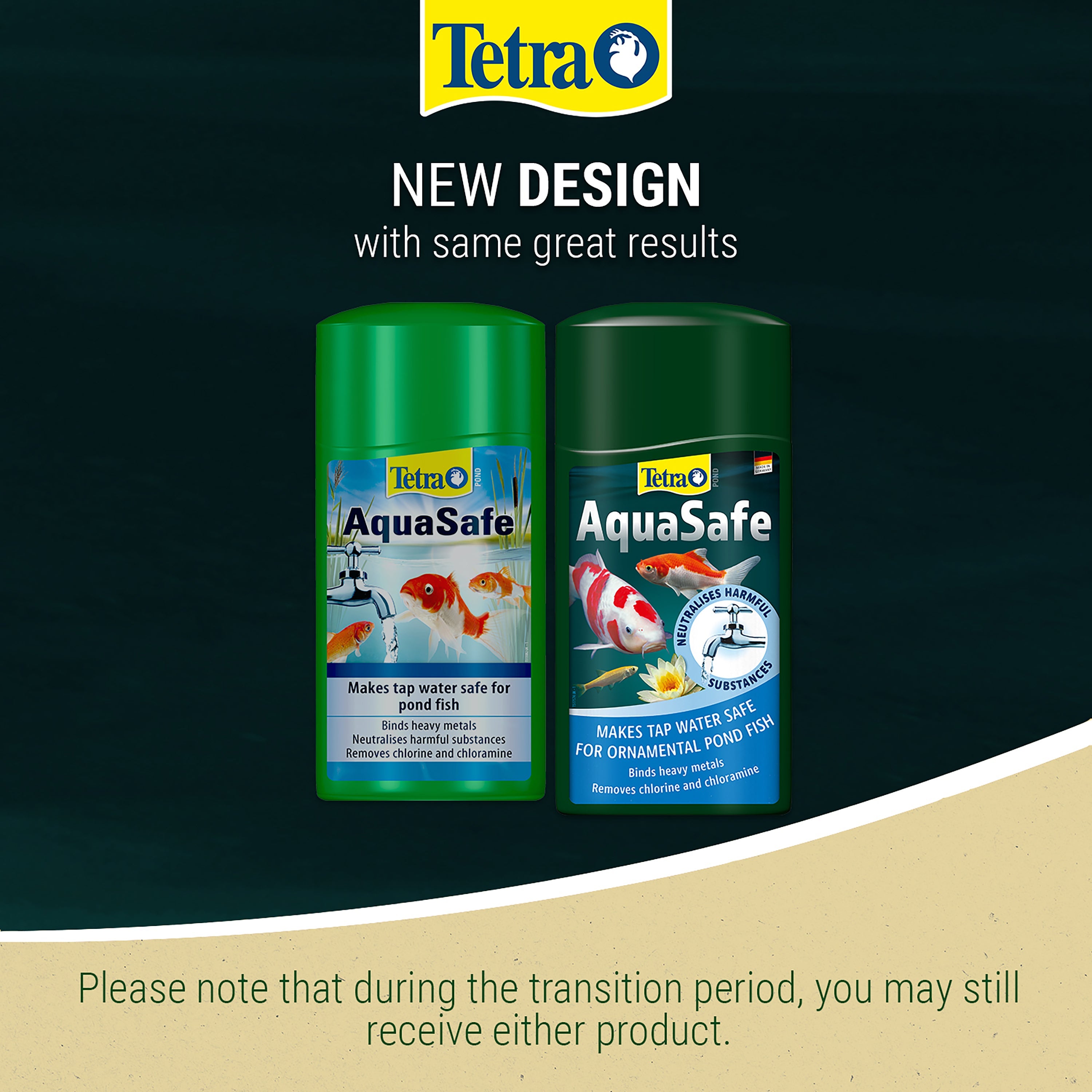 Tetra Pond Aquasafe Dechlorinator (250ML, 500ML)
