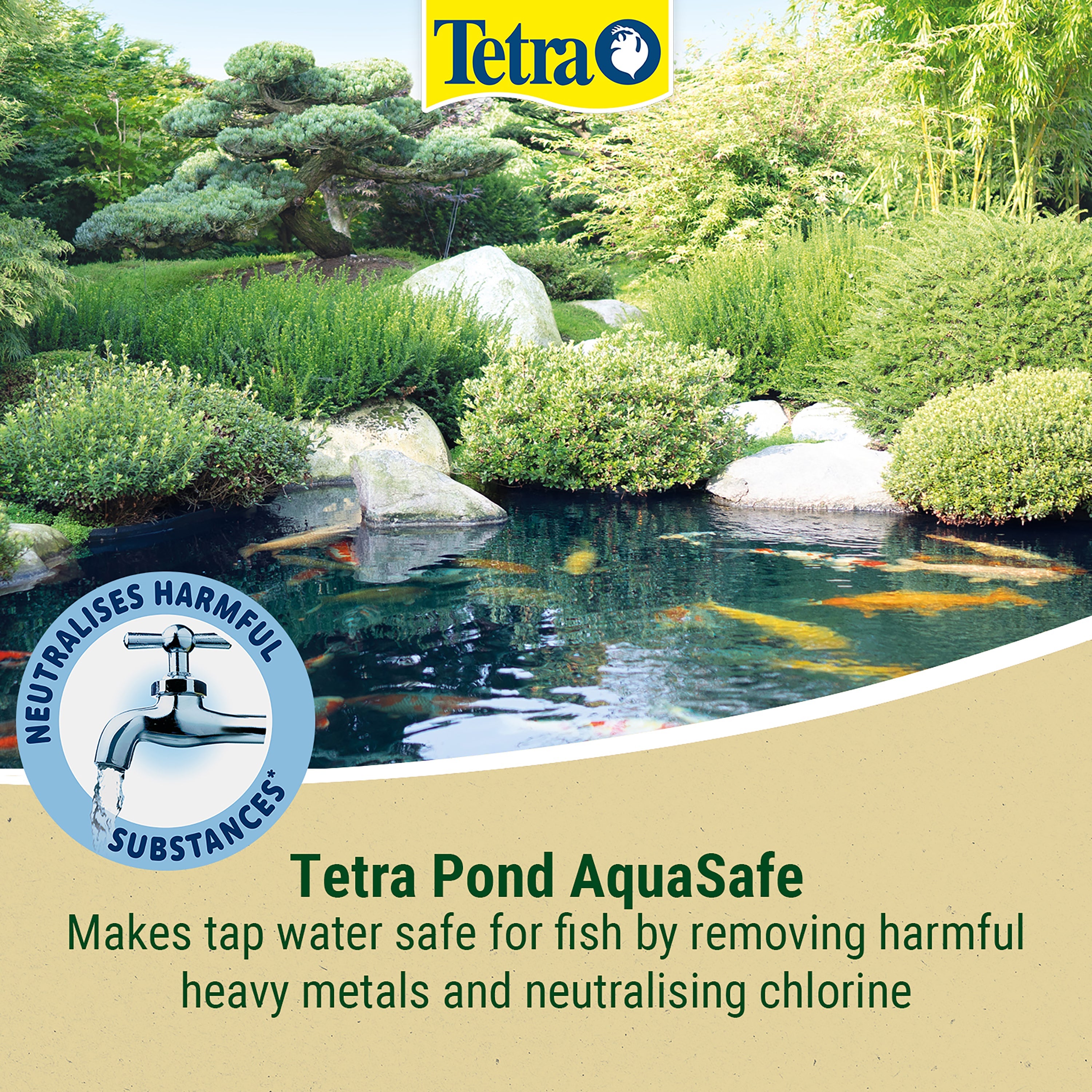 Tetra Pond Aquasafe Dechlorinator (250ML, 500ML)