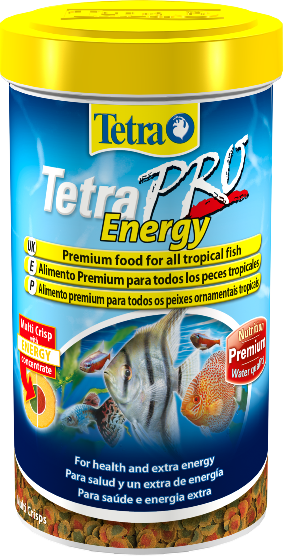 TetraPro Energy - Multi-Crisps Fish Food For Tropical Fish 500ml/110g