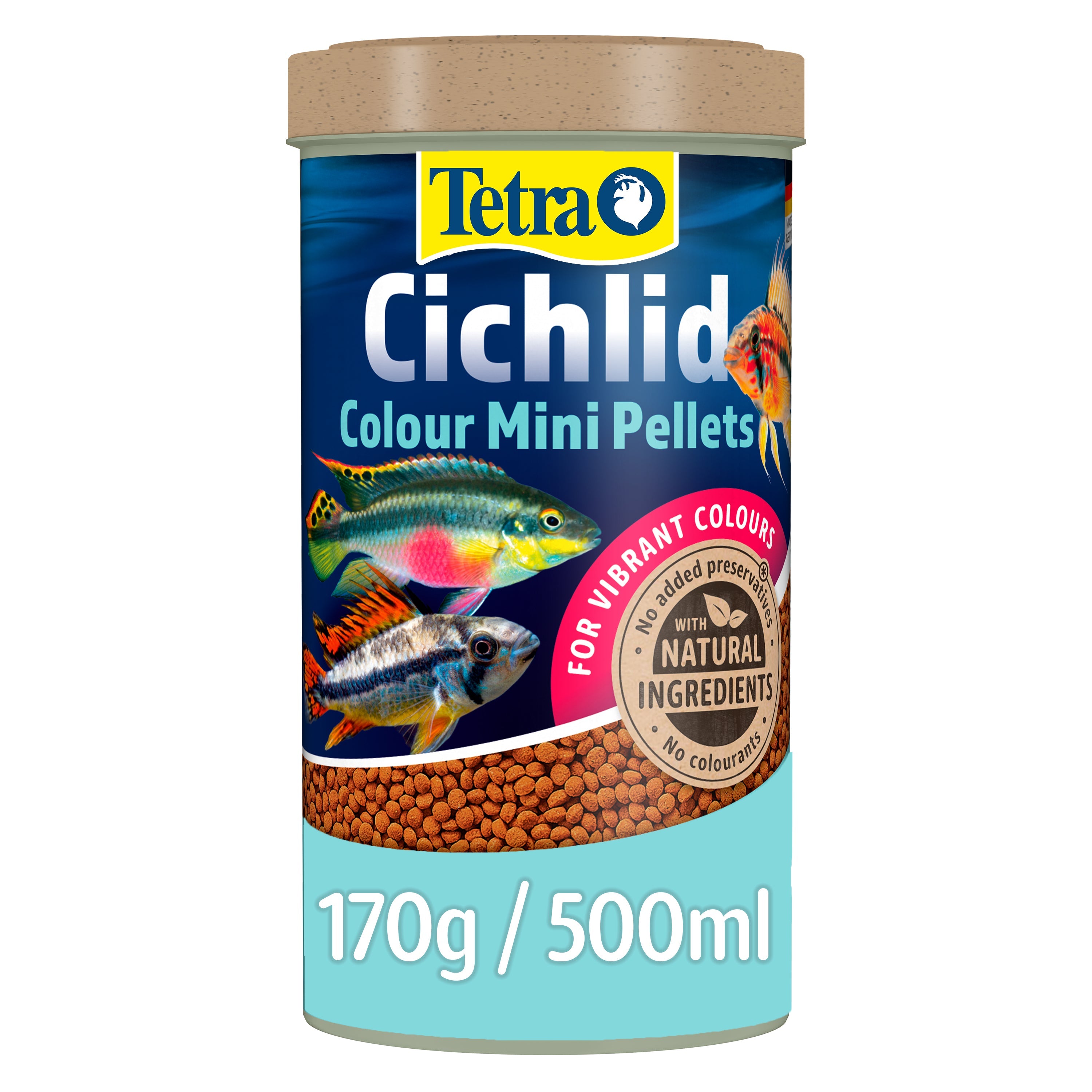 Tetra Cichlid Colour Mini Pellets 170g 500ml