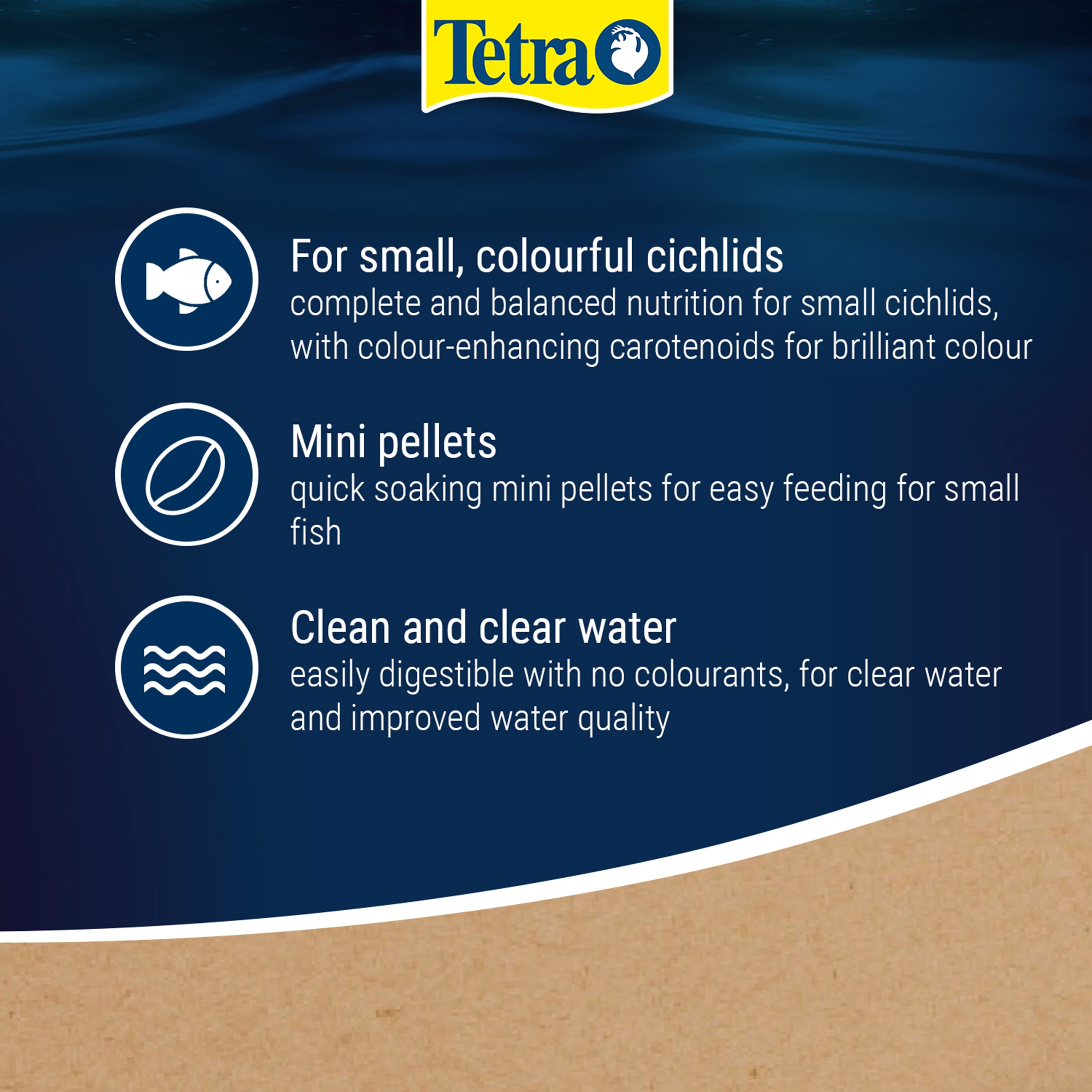 Tetra Cichlid Colour Mini Pellets 170g 500ml