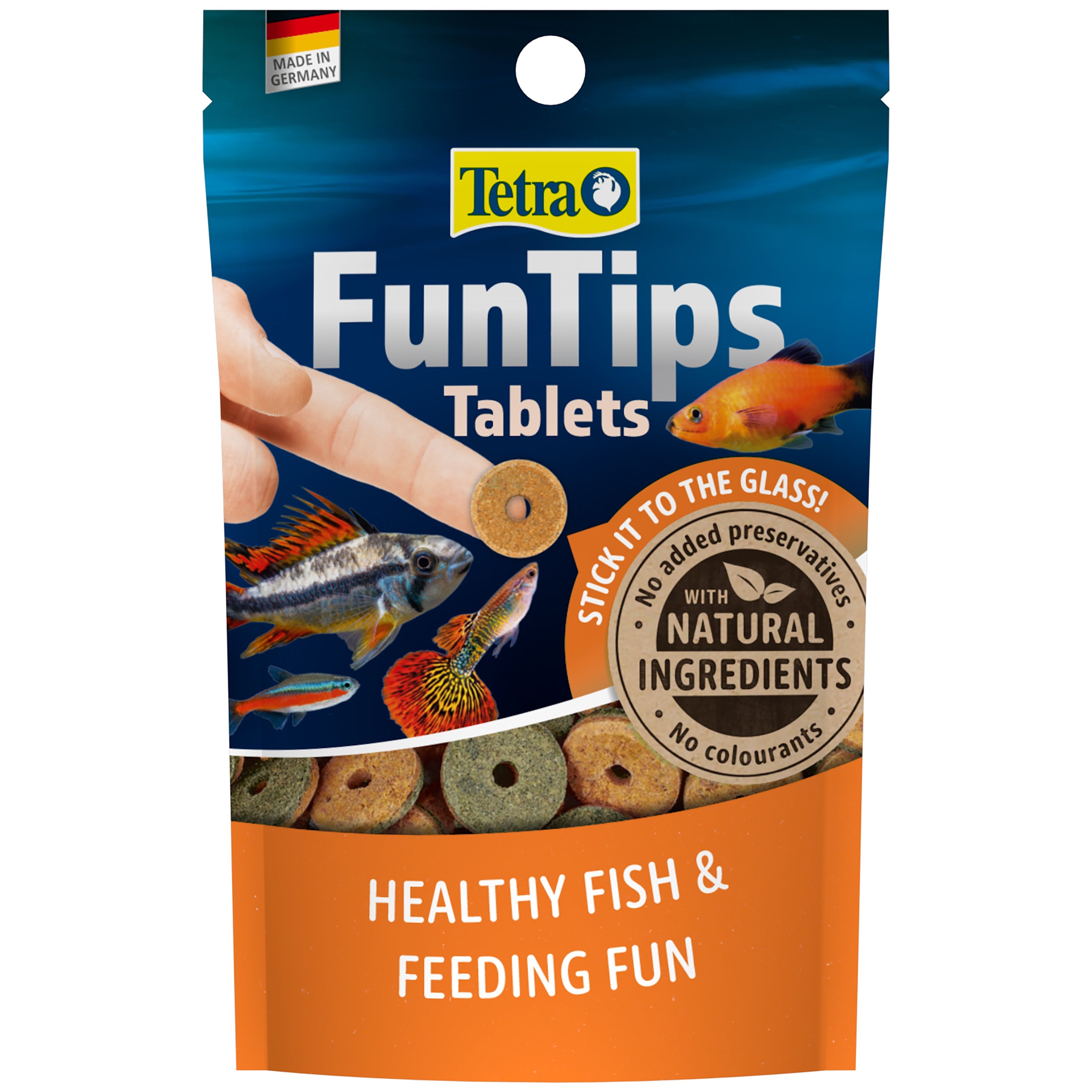 Tetra Fun Tips Tablets 20 Tablets  - Stick on Glass
