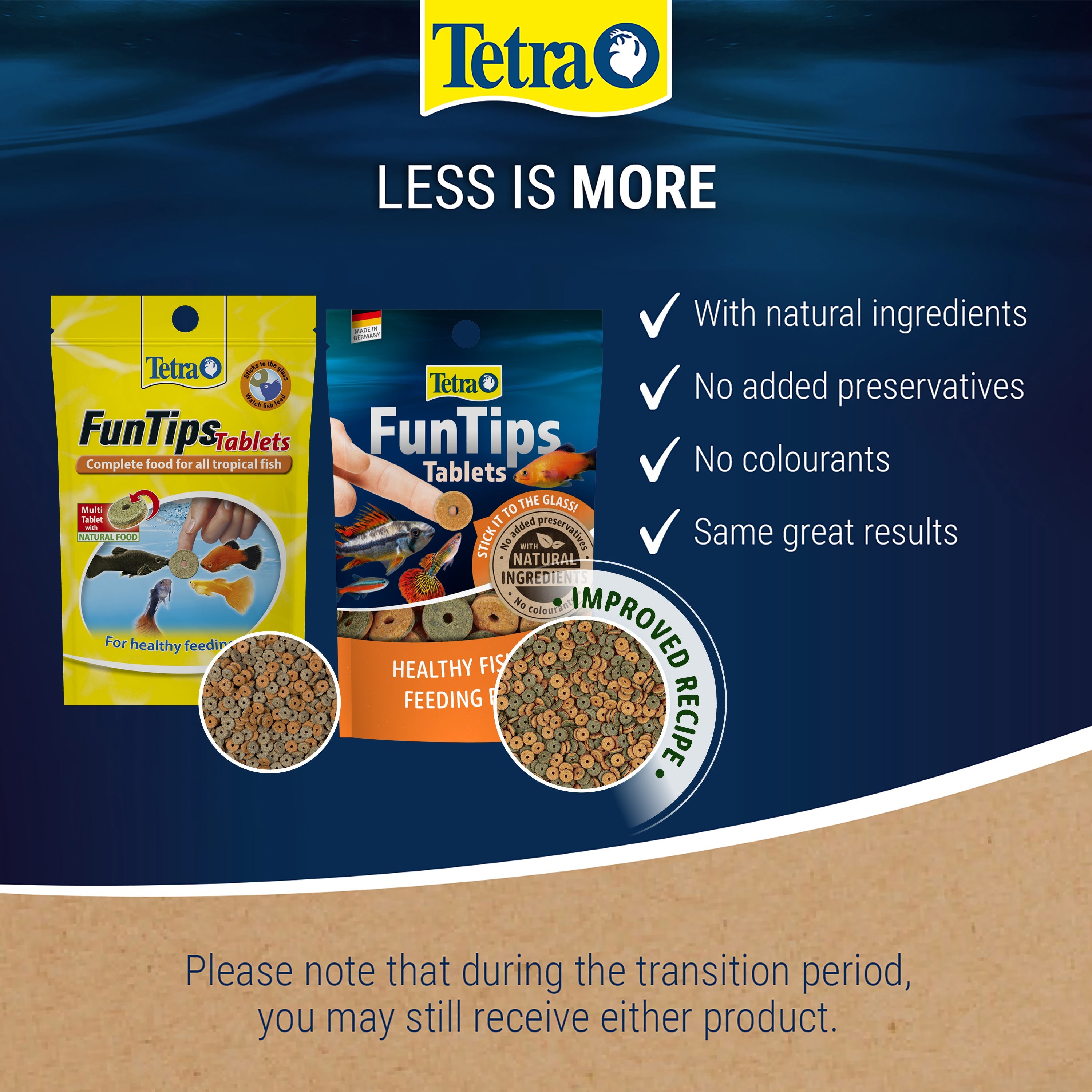 Tetra Fun Tips Tablets 20 Tablets  - Stick on Glass