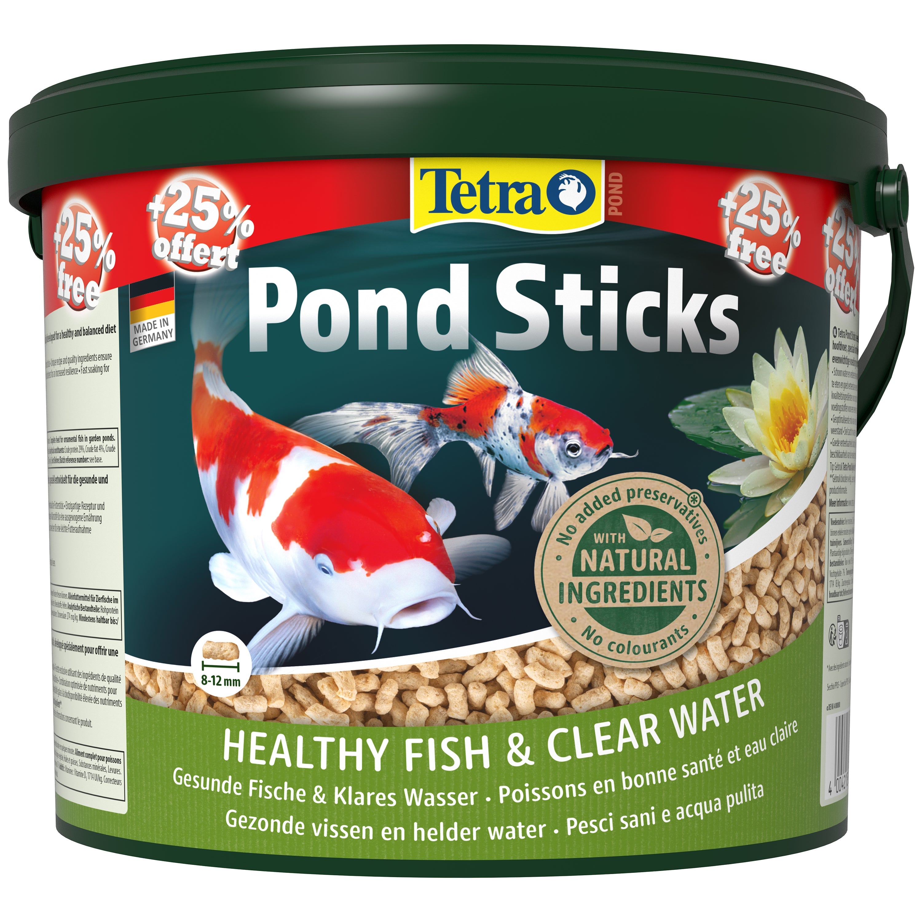 Tetra Pond Sticks 4L Bucket with 25% Extra