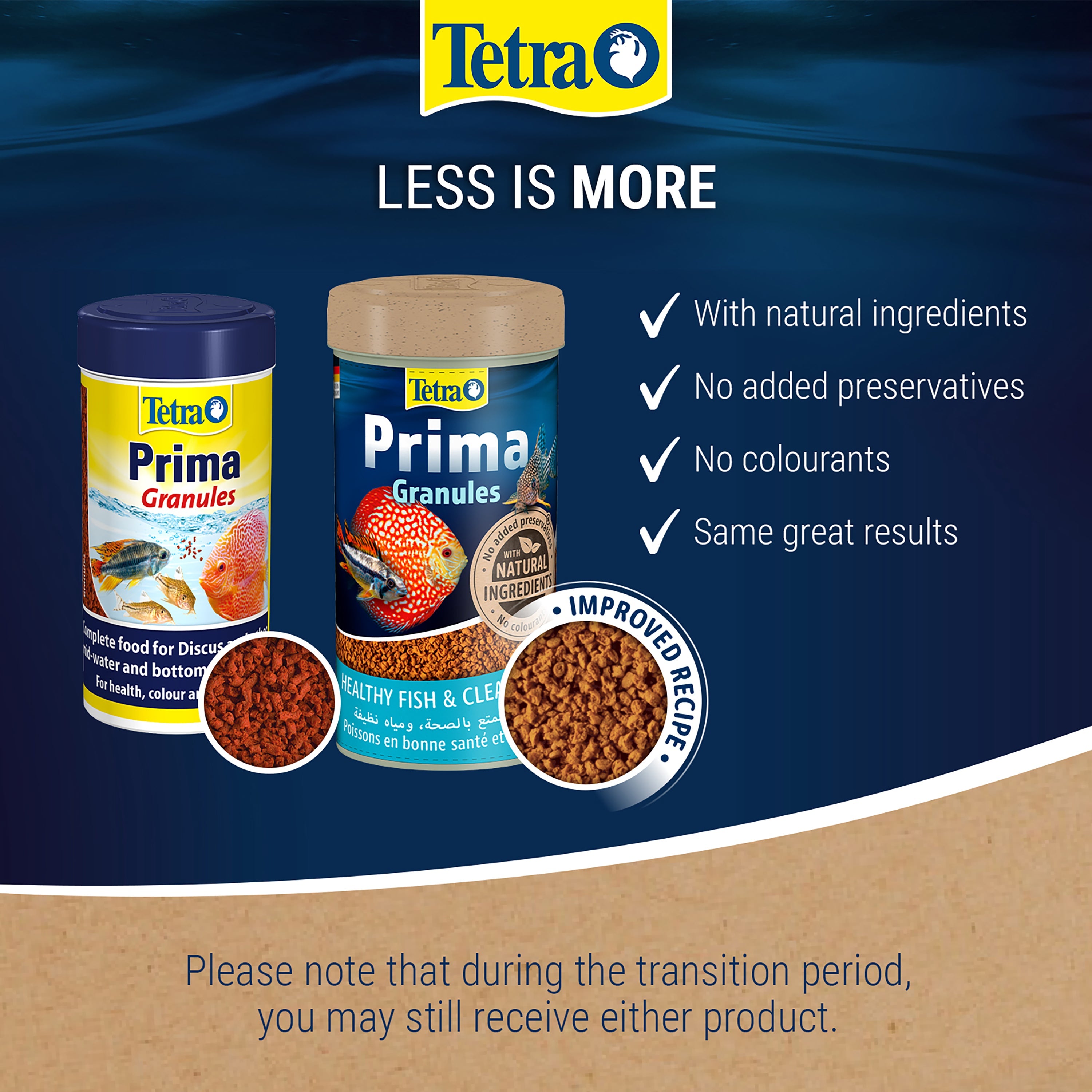 Tetra Prima 75g Sinking Granules Tropical Fish Food