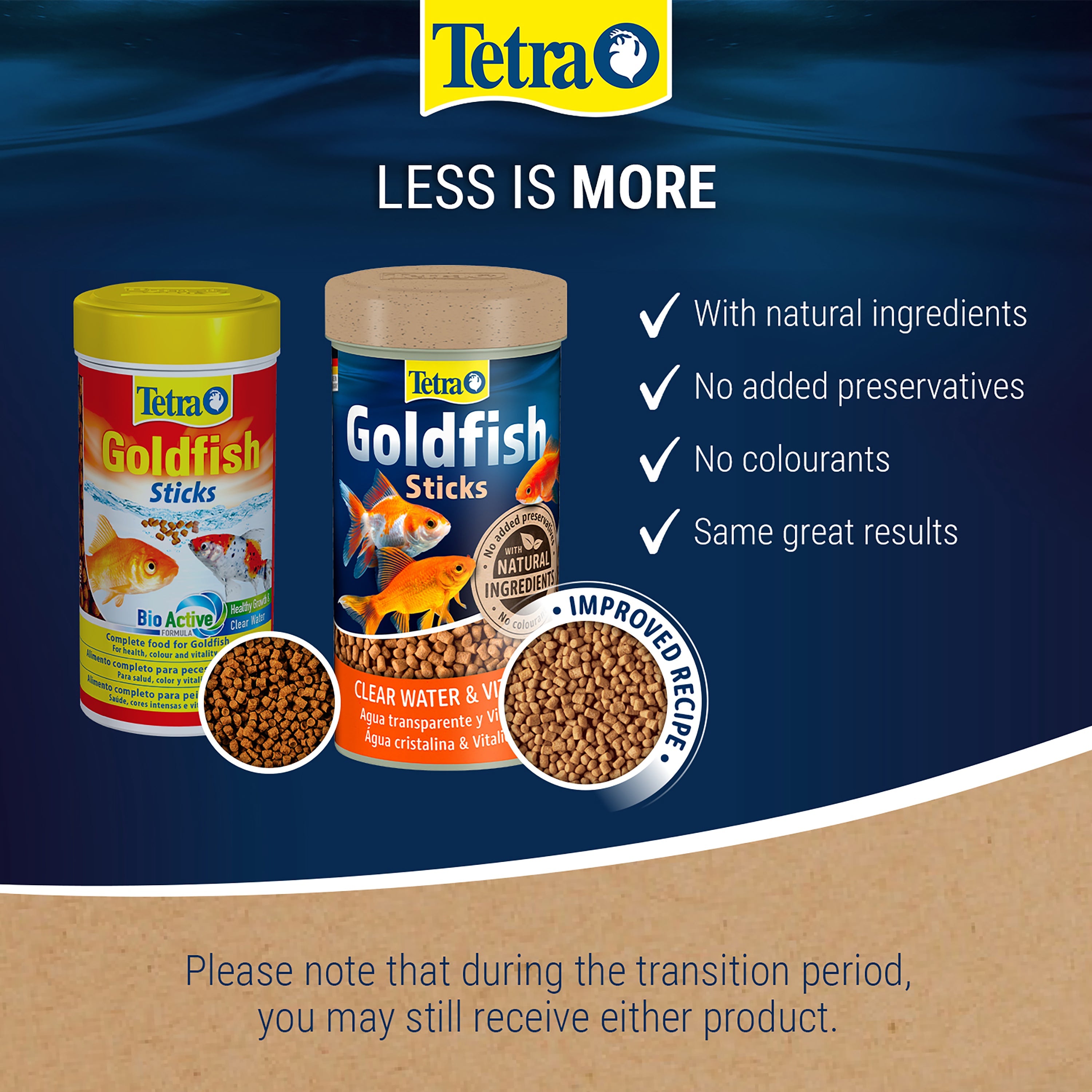 Tetra Goldfish Floating Foodsticks for Coldwater Aquaria 34g