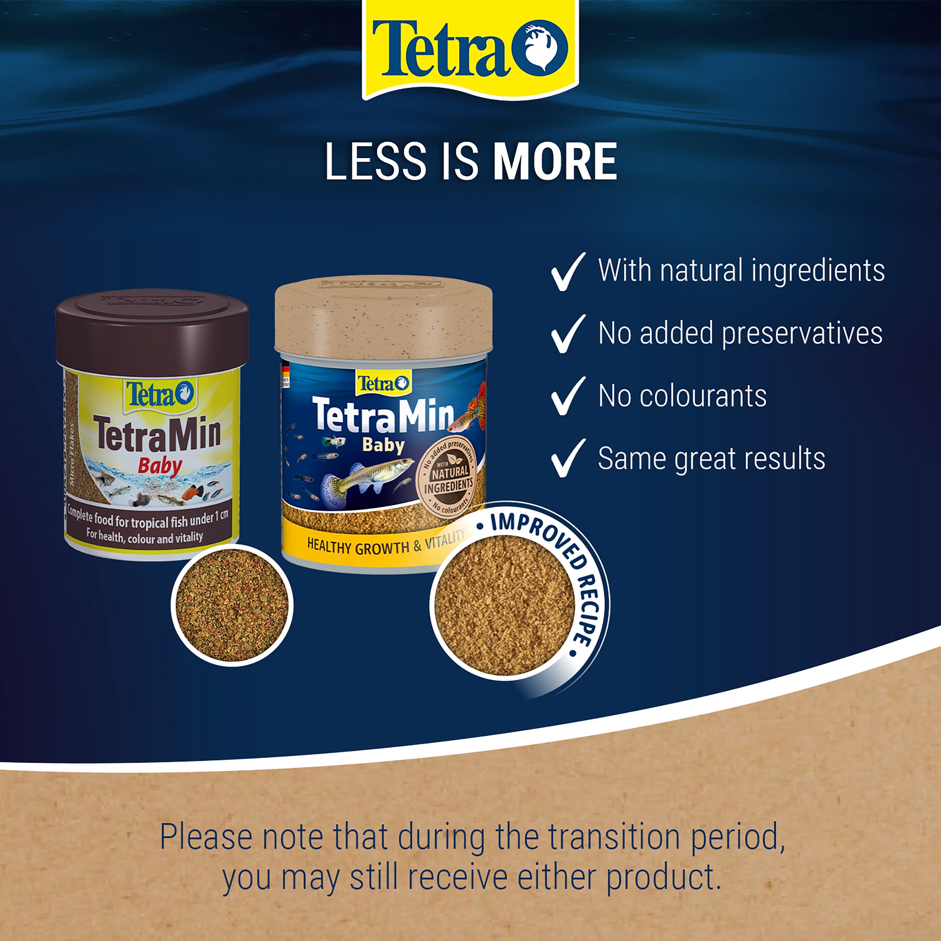 TetraMin Baby - Powder Fish Food For Tropical Herbivore Fish 66ml / 30g (767683)