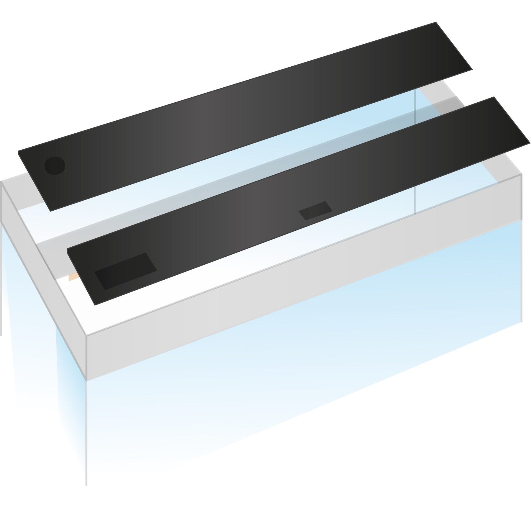 Juwel Flap Set 120 x 40 Black