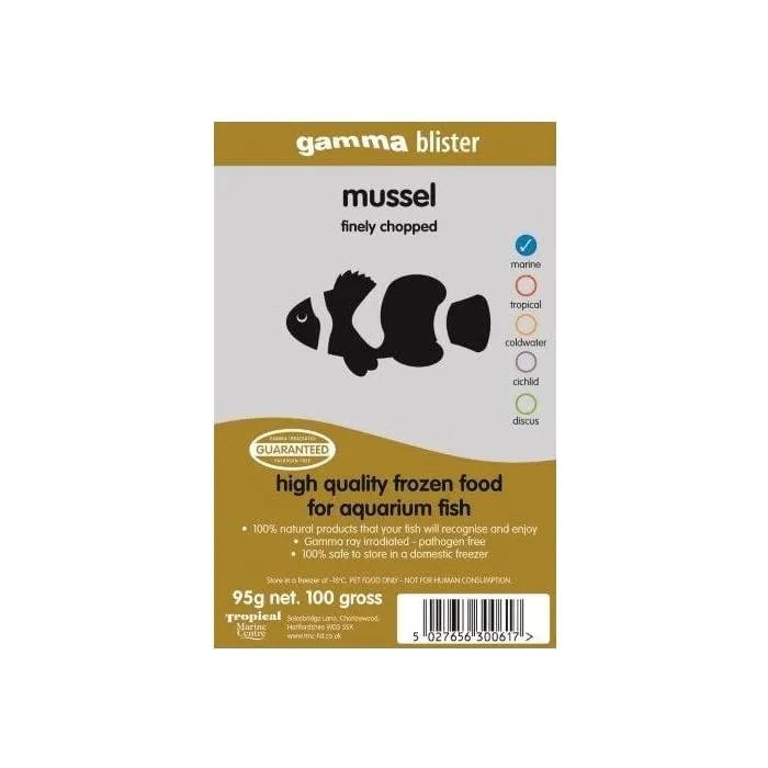 Gamma Fine Chopped Mussel Blister Pack 100g