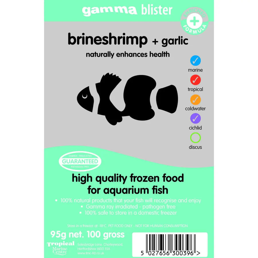 Gamma Garlic Brineshrimp Blister Pack 100g