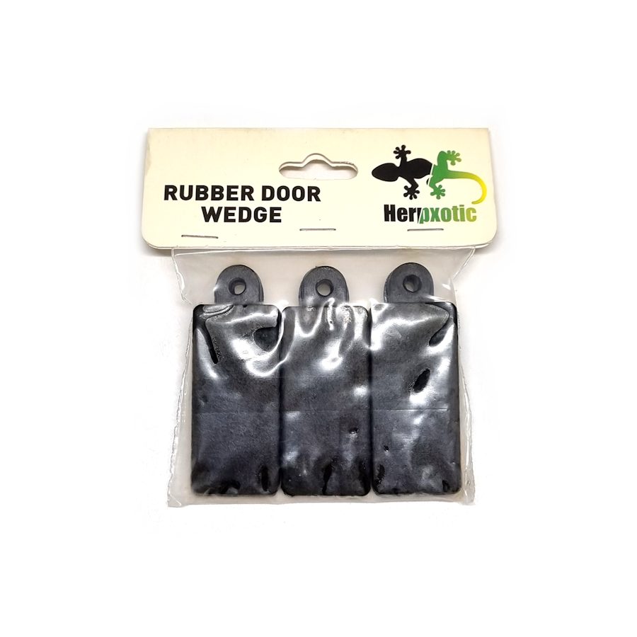 HerpXotics Black Rubber Door Wedges (Single)