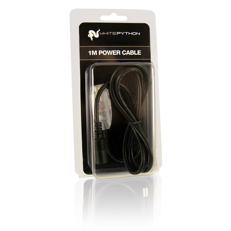 White PythonLED Power Cable 100cm