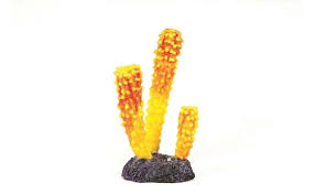 Natureform Coral Tube Sponge Pink/Yellow Aplysina sp. 10x12x24cm