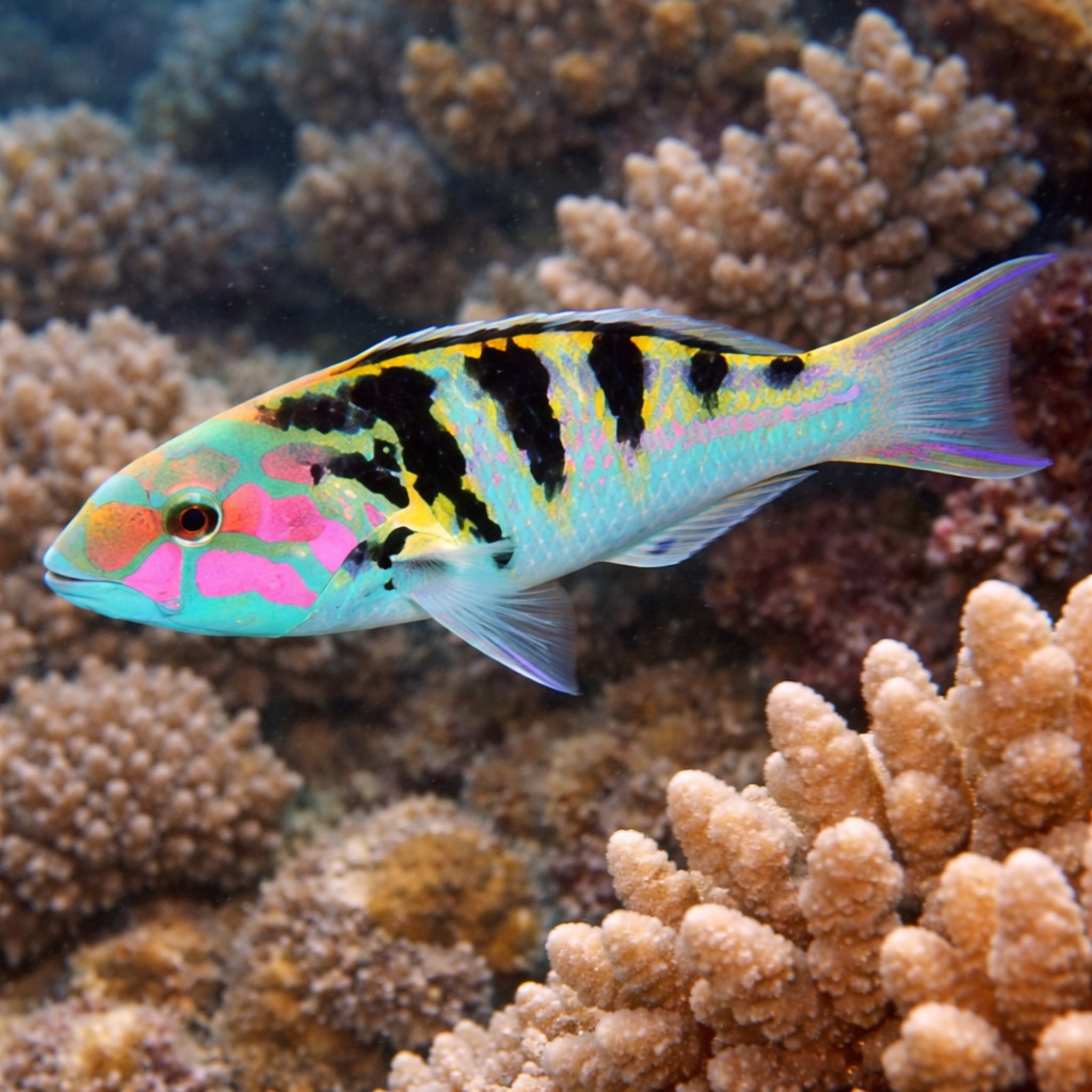 Sixbar Wrasse - Thalassoma hardwicke