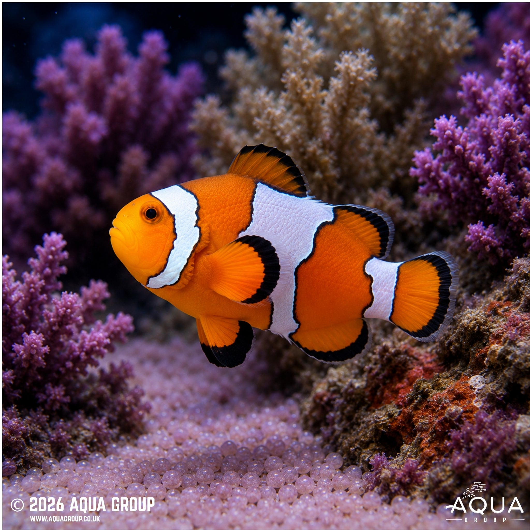 Snowflake Clownfish - Amphiprion ocellaris - Aqua Group