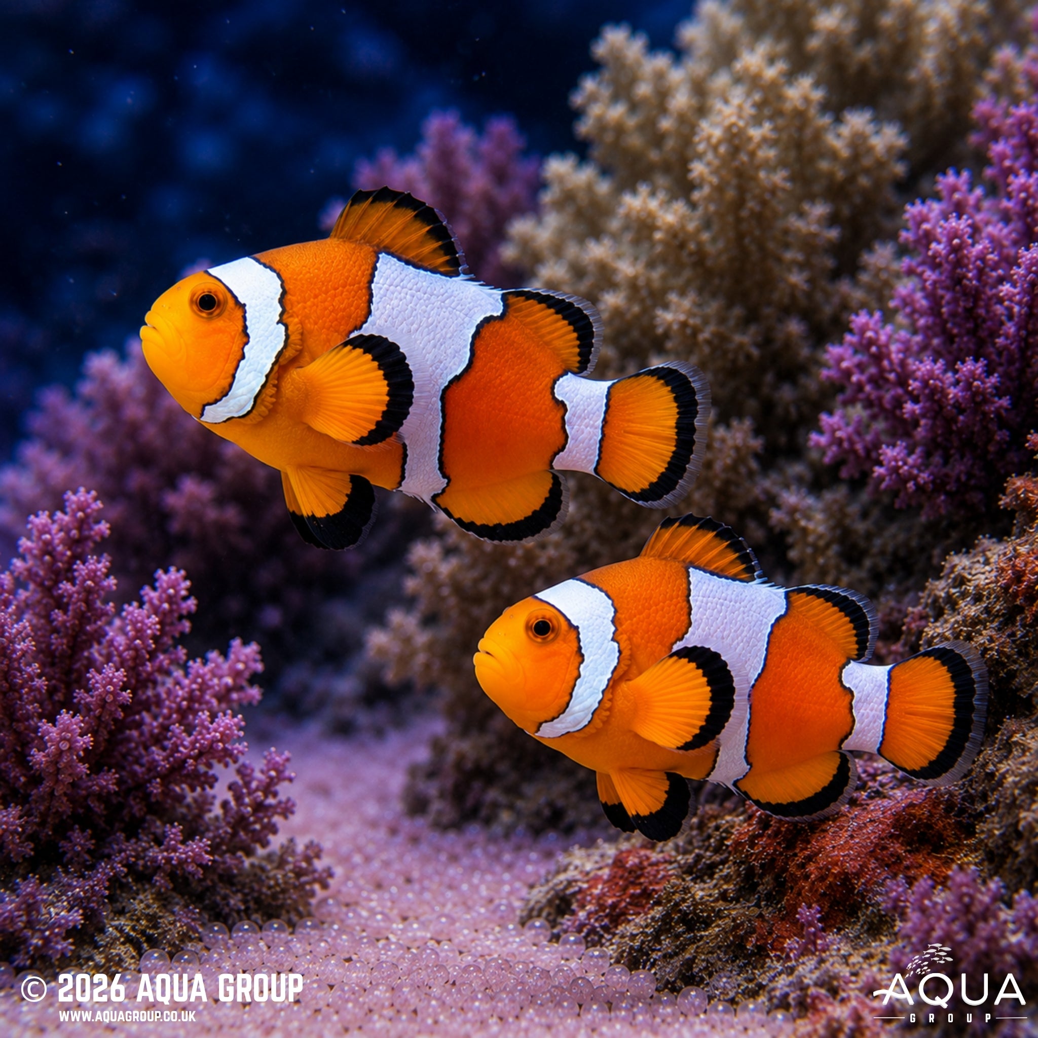 Snowflake Clownfish - Amphiprion ocellaris - Aqua Group