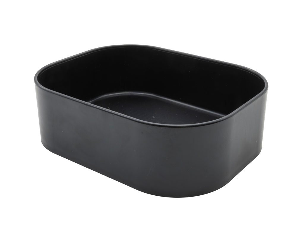 White Python Water Bowl Black Large