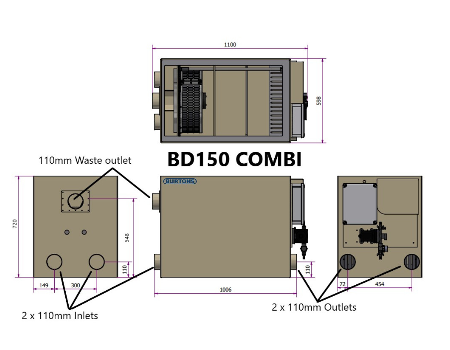 Burtons BD150 Drum Filter and Bio Combi