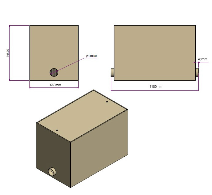 Burtons 1100 Flat Bottom Bio Chamber