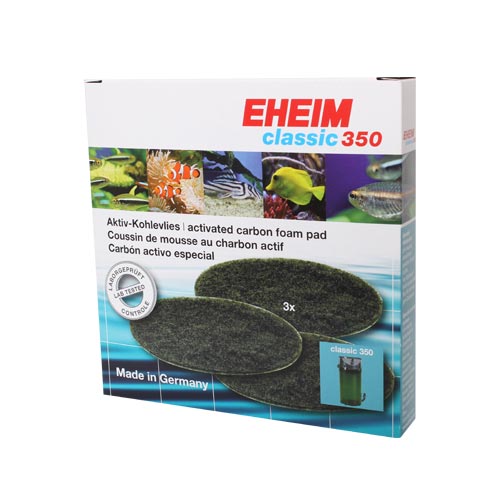 Eheim Classic 350 - Carbon External Aquarium Filter Pads - 3 pack