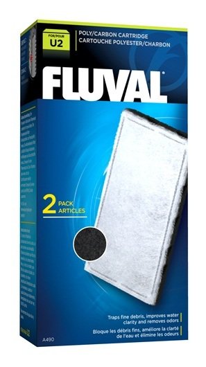 Fluval U2 - Aquarium Filter Poly Carbon Cartridges - 2 pack