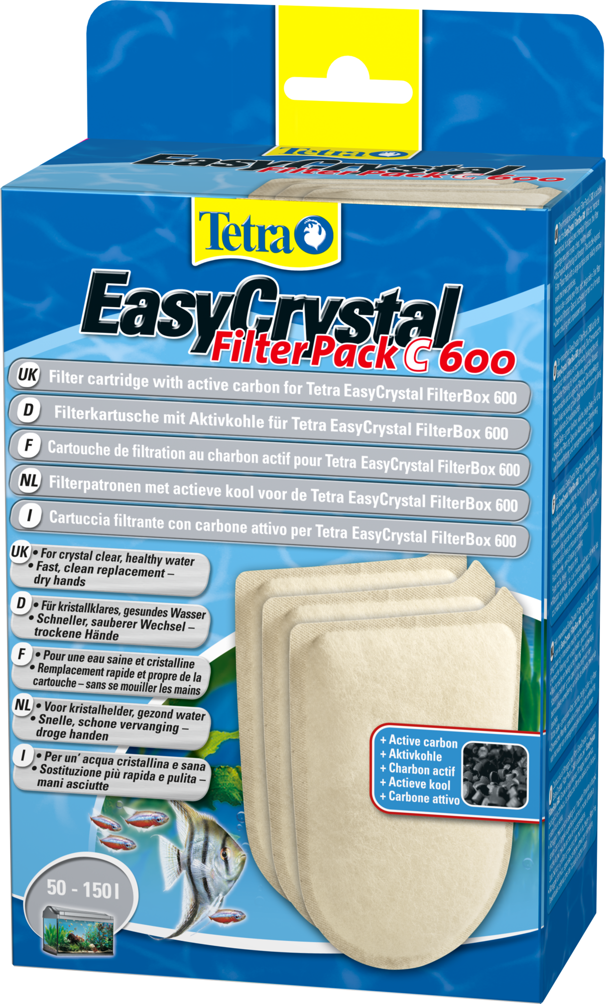 Tetra EasyCrystal Filter Pack 600 with Carbon