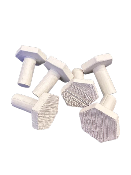 Hexagon Frag Plugs 26mm - White